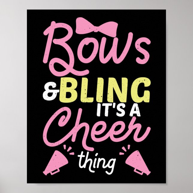 Affiche Bows & Bling C'est une chose plus gaie Pom-pom gir (Devant)
