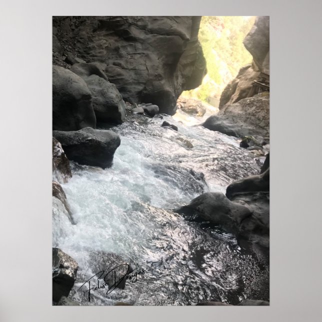 Affiche Box Canyon Cave, Ouray Colorado (Devant)