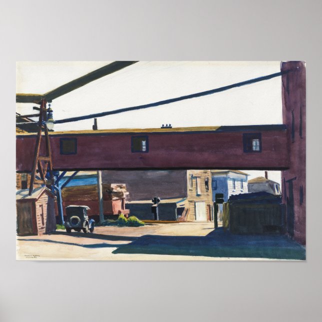 Affiche Box Factory, Gloucester | Edward Hopper | (Devant)