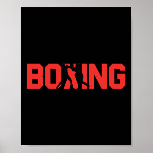 Affiche Boxe amusante boîte cadeau Sparring Partner Boxer