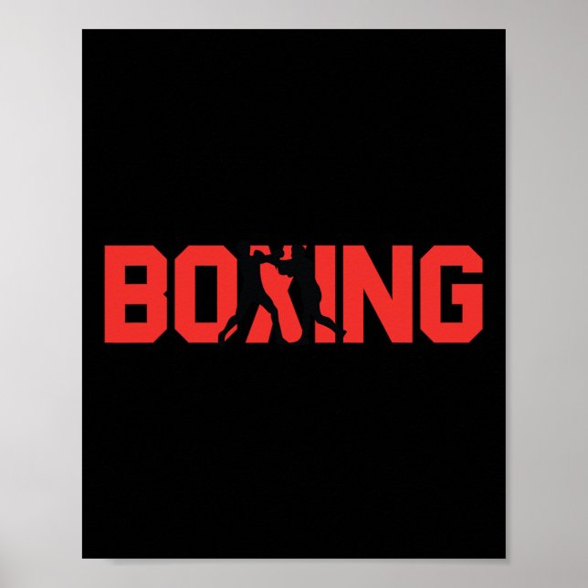 Affiche Boxe amusante boîte cadeau Sparring Partner Boxer (Devant)