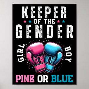 Affiche Boxe Amusante Genre Révélateur De Genre Boxer