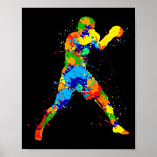Affiche Boxe Boxeur Garçons Enfants Hommes