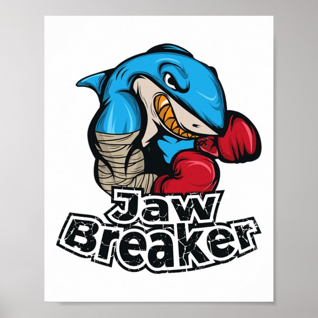 Affiche Boxe de briseur de mâchoires de requin (Devant)