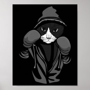 Affiche Boxe de chat Amoureux des animaux créatifs Boxer C