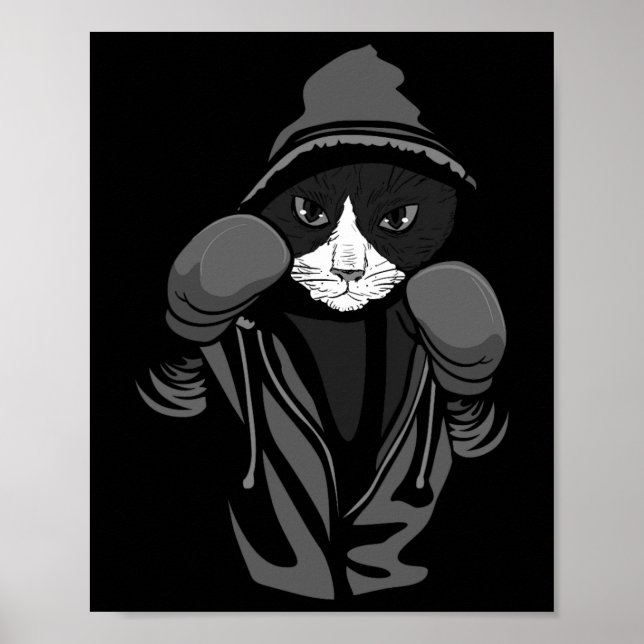 Affiche Boxe de chat Amoureux des animaux créatifs Boxer C (Devant)