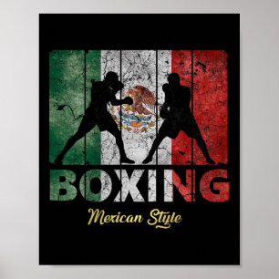 Affiche Boxe de style Vintage mexicain Grande Boxe