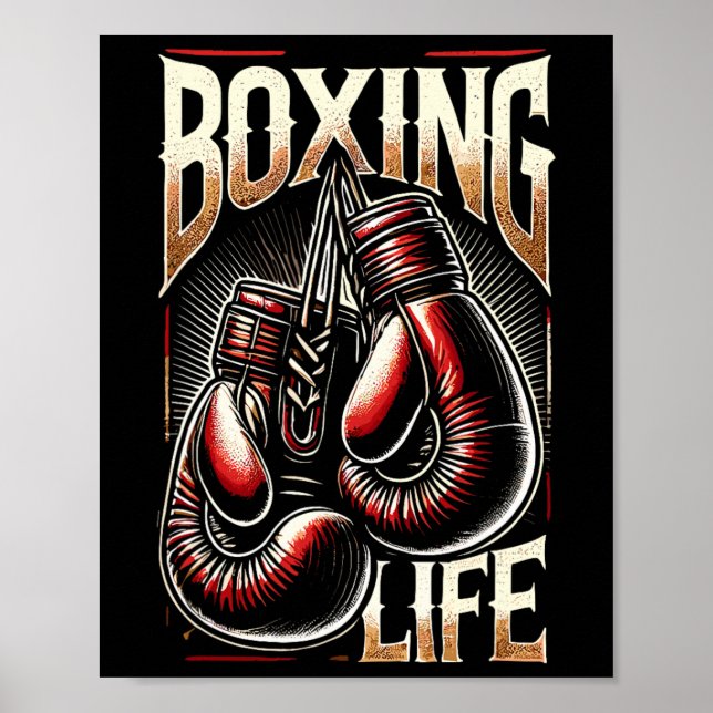 Affiche Boxe De Vie Pour Boxers Professionnels Amateurs 6 (Devant)