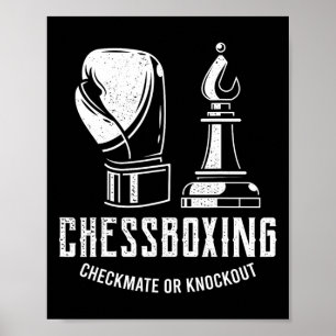 Affiche Boxe d'échecs I Boxer du joueur d'échecs