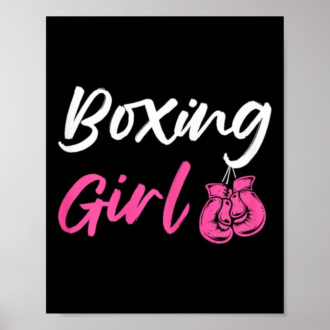 Affiche Boxe fille Kickboxer Fighter (Devant)