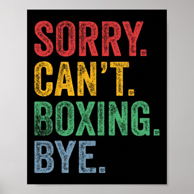 Affiche Boxe Hommes Femmes (Devant)