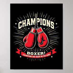 Affiche Boxe Je suis Boxer