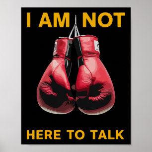 Affiche Boxe Kickboxing Amateur de boxe Boxeur Citation dr
