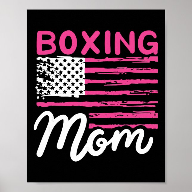 Affiche Boxe Maman Boxe Mère Kickboxing Maman Maman (Devant)