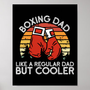 Affiche Boxe papa - Boxe Moves Boxing Coach Boxer