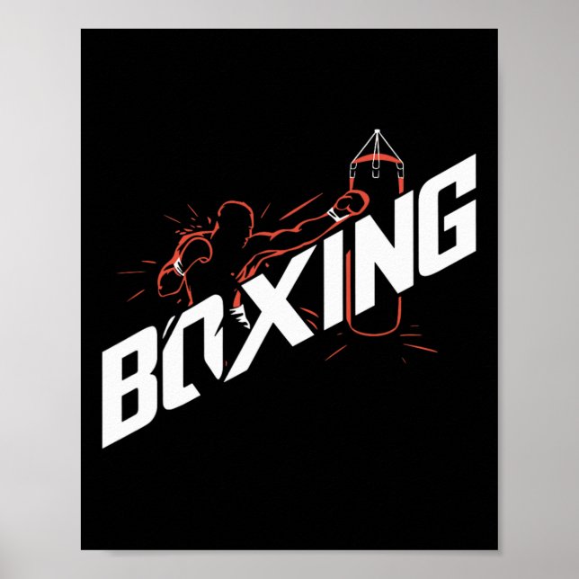 Affiche Boxe Punching Byg Boxe Kickboxing Amateur de boxe (Devant)
