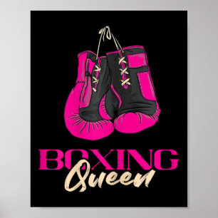 Affiche Boxe Queen Kickboxer Kickboxer Gants de boxe Bo