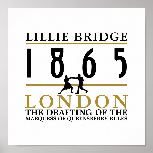 Affiche Boxe, Queensberry Rules (Devant)