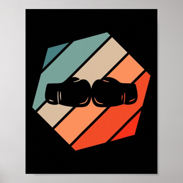 Affiche Boxe style rétro Vintage (Devant)