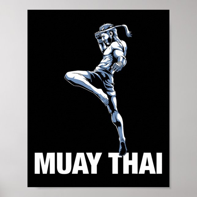 Affiche Boxe thaïlandaise et kickboxing  (Devant)