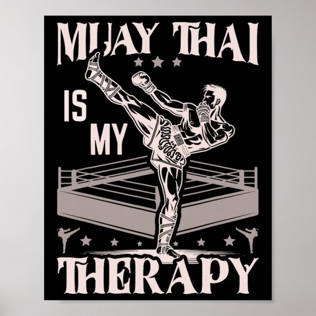 Affiche Boxe thaïlandaise Muay (Devant)