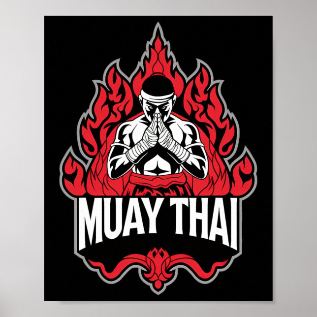 Affiche Boxe thaïlandaise Muay 1 (Devant)