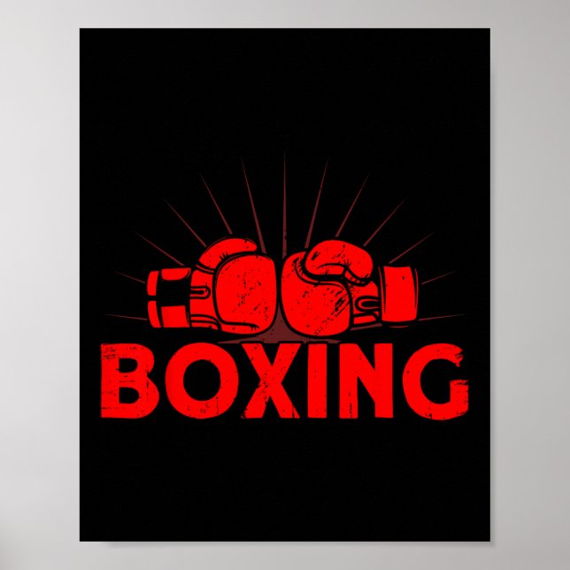 Affiche Boxe titre d'amour Vintage Boxe (Devant)