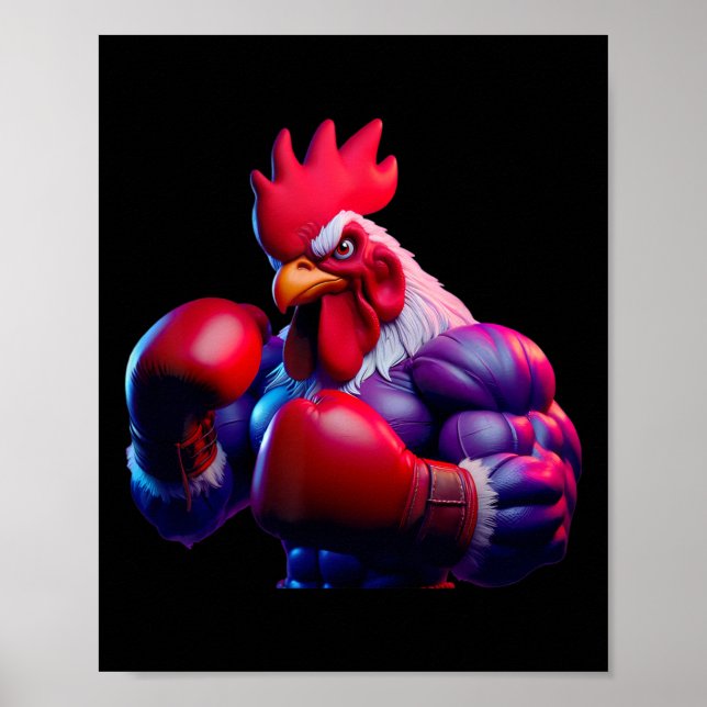 Affiche Boxer Boxer Kickboxer Mixed martial art Combat (Devant)