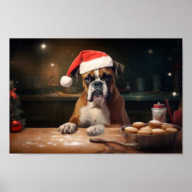 Affiche Boxer Christmas Cookies Festive Festive (Devant)