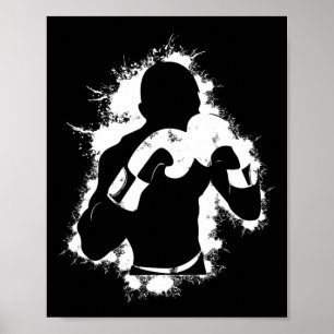 Affiche Boxer Combat Sports Sparring Gants Cadeau - Boxer