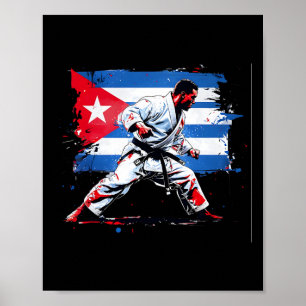 Affiche Boxer cubain - Cubain Pride Boxe Cuba Boîte à Drap
