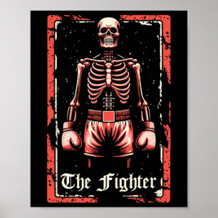 Affiche Boxer Fighter - Sparring Gants Boxer Skeleton Ta