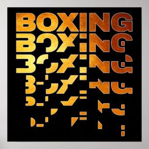 Affiche Boxer Graphisme Word Art