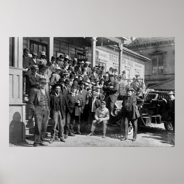Affiche Boxer Jack Johnson et Trainers, début des années 1 (Devant)