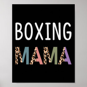 Affiche Boxer Mama Boxer Cadeau Femme - Drôle Boxer Maman