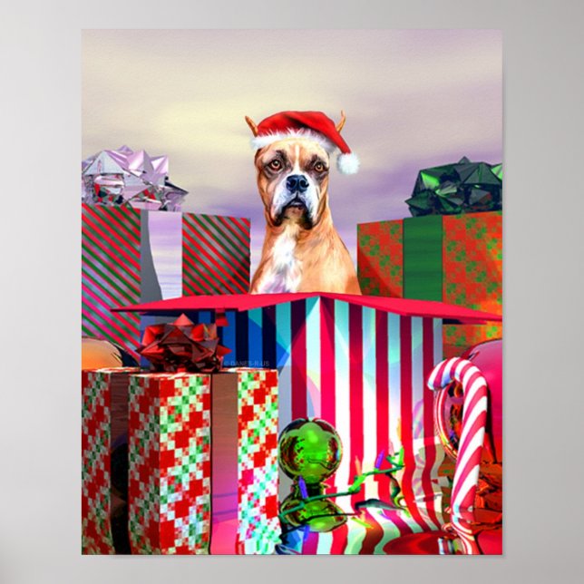 Affiche Boxer Noël Surprise (Devant)