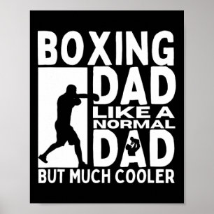 Affiche Boxer papa père Citer drôle boîte
