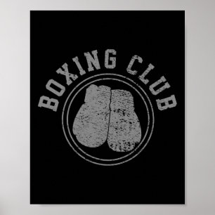 Affiche Boxeur de boxe combattant