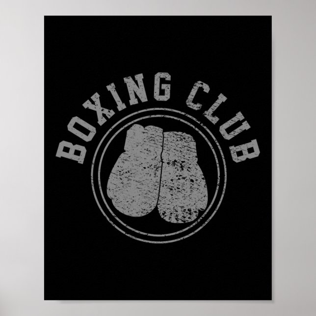 Affiche Boxeur de boxe combattant  (Devant)