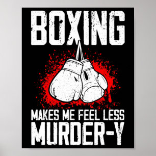 Affiche Boxeur Savate Mma Kickboxer Drôle Arts Martiaux Ki