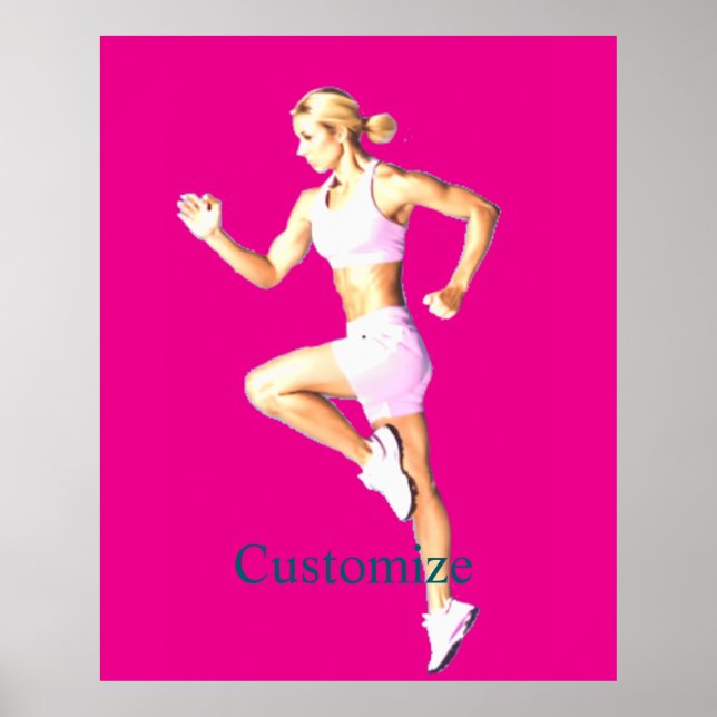 Affiche Boxeuse Féminine En Forme Thunder_Cove (Devant)