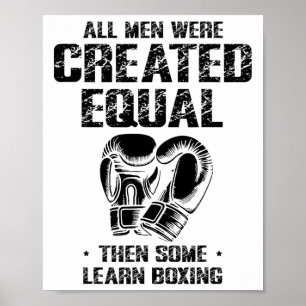 Affiche Boxing Day Love Boxing Training Coach Fighter