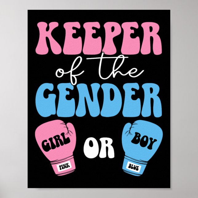 Affiche Boxing Genre Reveal Idea Party Keeper Du Gend (Devant)
