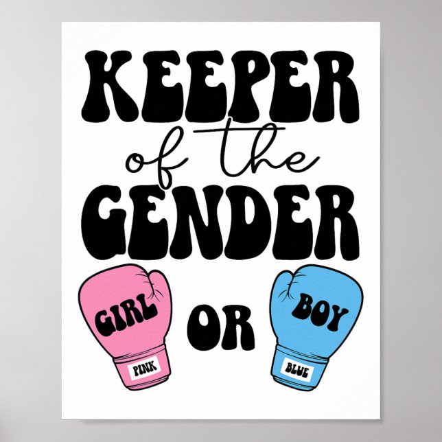 Affiche Boxing Genre Reveal Idea Party Keeper Du Gend (Devant)