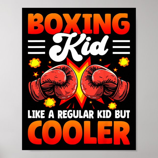 Affiche Boxing Kid Like A Regular Kid But Cooler - Boxer K (Devant)