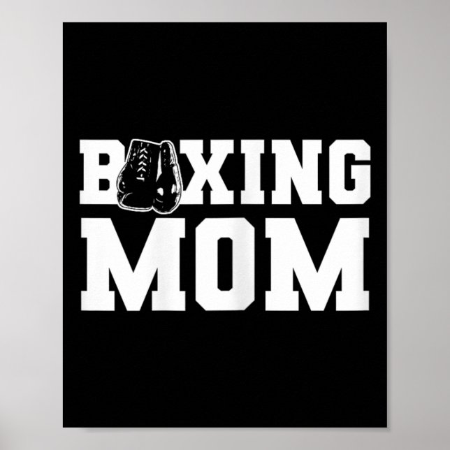 Affiche Boxing Mom Supportive And Proud Boxing Parent  (Devant)