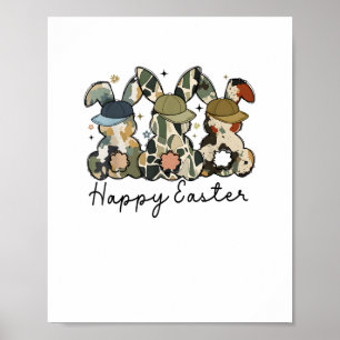 Affiche Boy Bunny Rabbit Canard Camo Camouflage Casquette