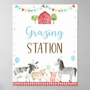 Affiche Boy Farm Grading Station Signal d'anniversaire