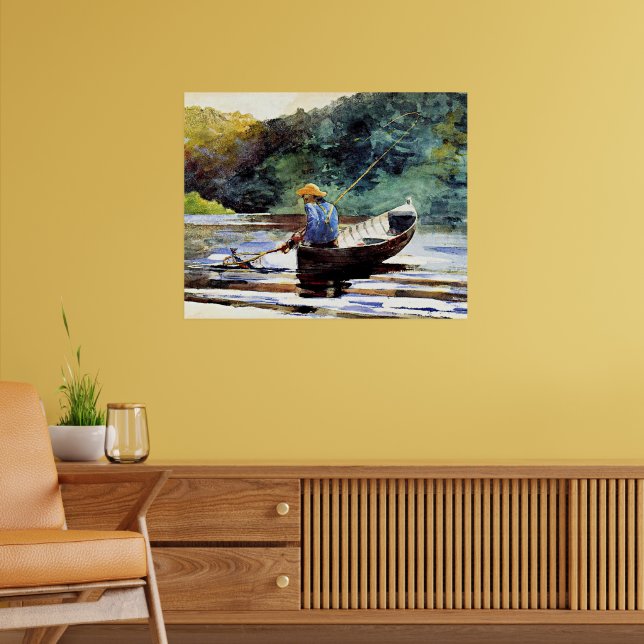 Affiche Boy Fishing, artwork by Winslow Homer (Salon 2)