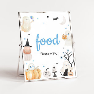 Affiche Boy Halloween Petit Boo Baby shower Nourriture